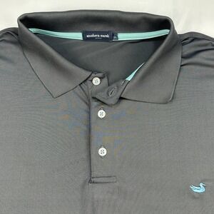 Southern Marsh Mens 2X Charcoal Grey Performance Polo Shirt Mallard Logo VSGE79